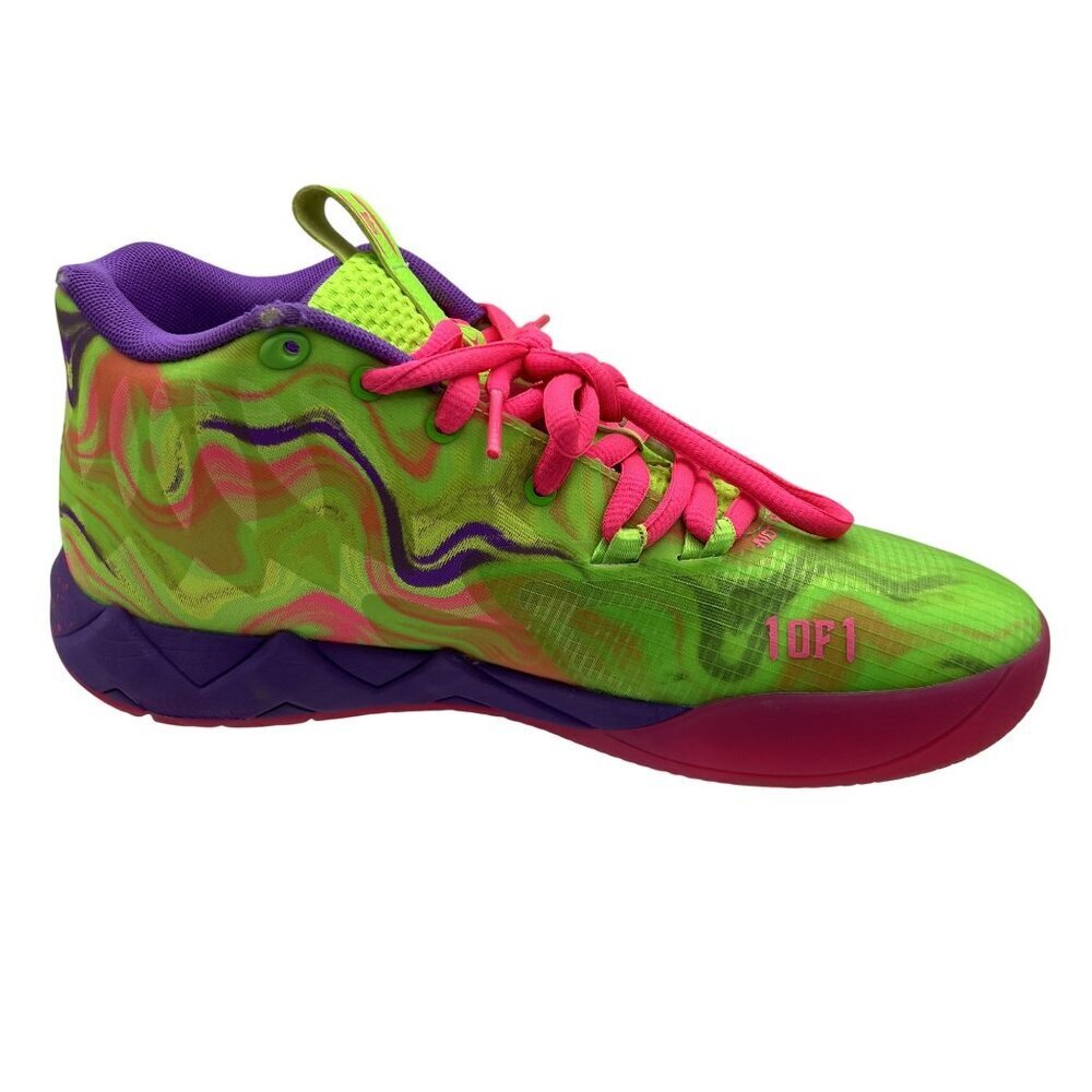Puma MB.01 LaMelo Inverse Toxic Mens 8.5 Ball Shoes Neon Athletic Inverse Toxic - Picture 8 of 16